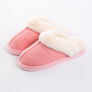 Buy pink Thermal Plush Cotton Slip-on Comfort Shoes