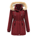 Women Detachable Hooded Winter Jackets