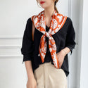 Women Multi-Patterned Printed Silk Scarf