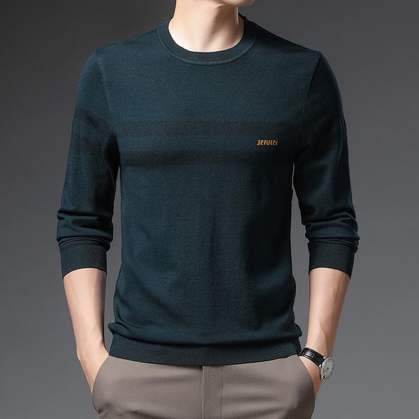 Men Round Neck Pullover Sweater