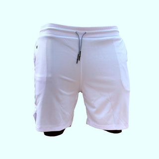 Buy white Men Double Layer Shorts