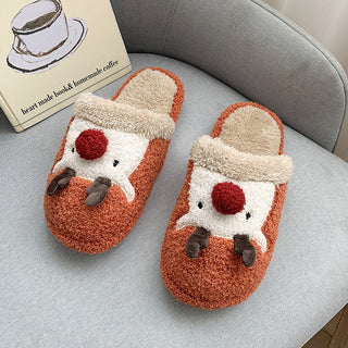 Buy orange Reindeer Plush Slip-on Comfort Shoes