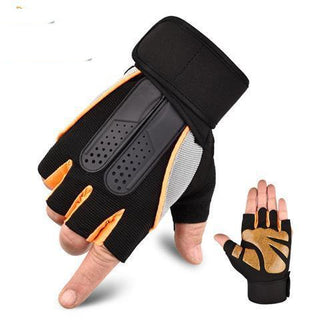 Buy orange Unisex Pull-ups Horizontal Bar Dumbbell Gloves