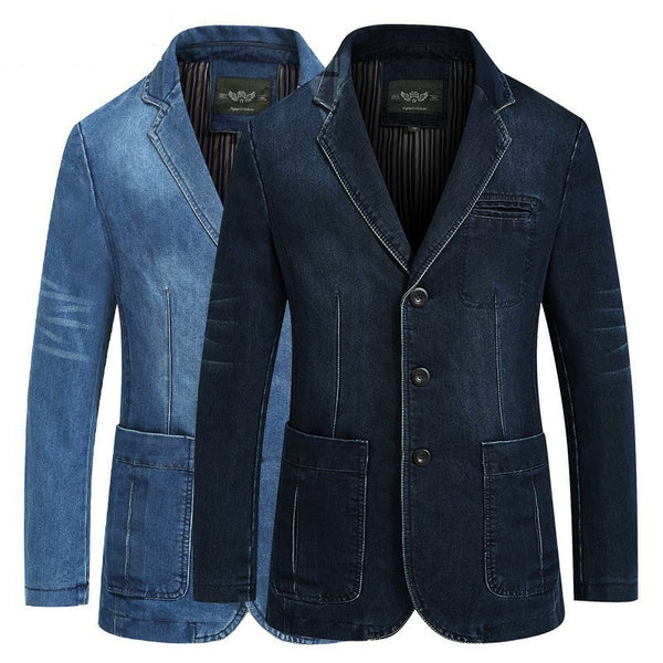 Men Denim Jean Blazer