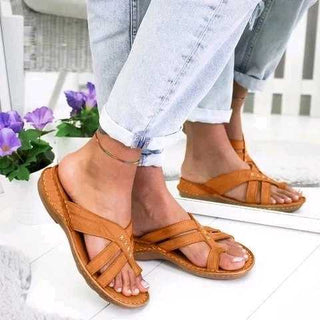 Buy brown Women Flat Bottom Toe Sandals