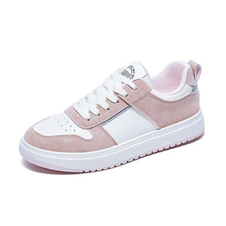 Buy pink Women Color Lined Lace-up Casual Sneakers