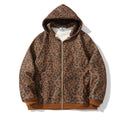 Men  Printed Fleece Cardigan Hoodie