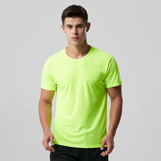 Buy green Men Quick Dry Solid T-Shirts