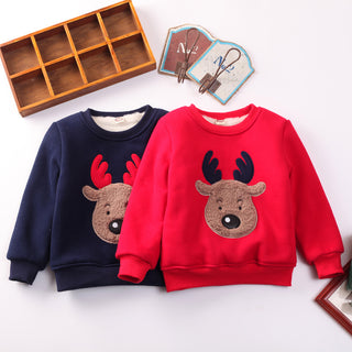 Cotton Pullover Reindeer Sweater