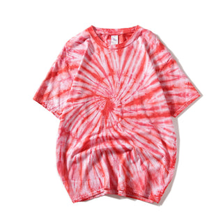 Buy pink Men Tie-dye Short Sleeve T-Shirt