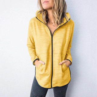 Buy yellow Women Outerwear Sports Hoodie