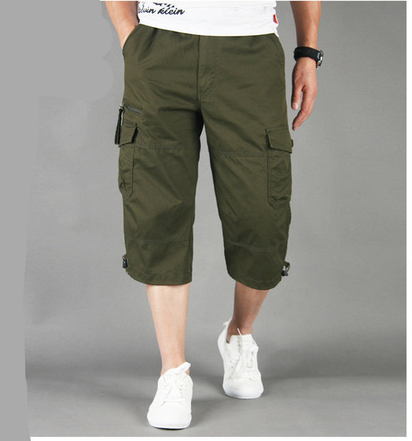 Men Loose Multi Pocket Shorts