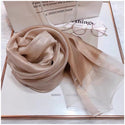 Women Smooth Silk Scarves