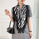 Women Multi-Patterned Printed Silk Scarf