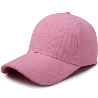 Buy pink Solid Colored Adjustable Sun Hat