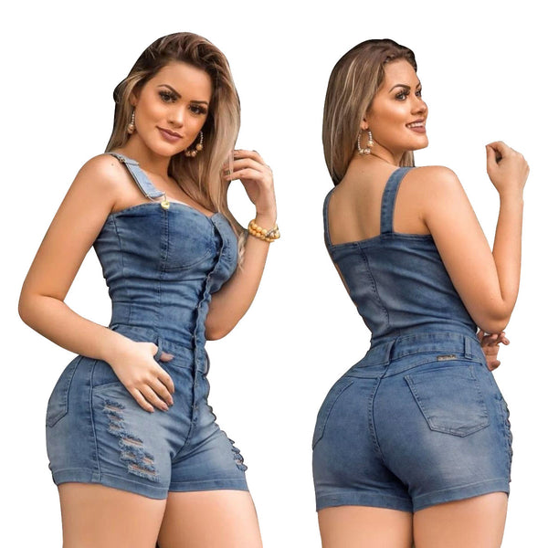 Women's Denim Slim Jumpsuit