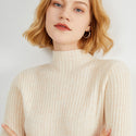 Turtleneck Solid Colored Sweater