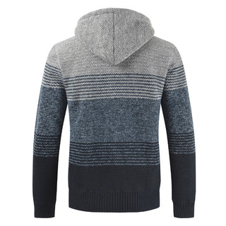 Men Hooded Zipper Sweater