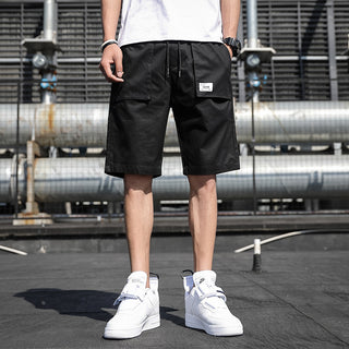 Buy black Men Casual Loose Tooling Shorts