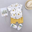 Boys Short Sleeve Shirt Shorts Suit