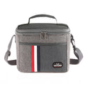 Insulated Striped Lunch Bag