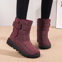 Women Velcro Winter Warm Snow Boots