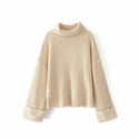 High-necked Knitted Loose Sweater