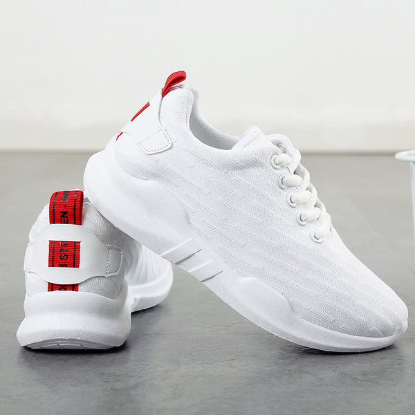 Thick Plain Textured Solid Color Sneakers