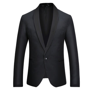 Buy black Men Casual Single Row One Button Blazer