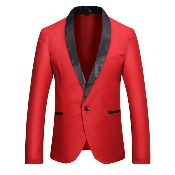 Men Casual Single Row One Button Blazer