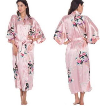 Women Satin Silk Robe