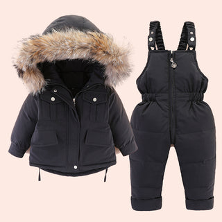 Two-Piece Winter Jacket and Snow Pants Set