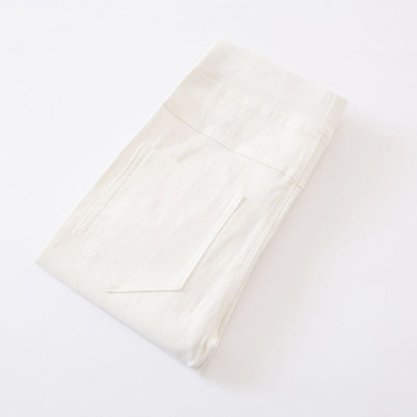 Woven Cotton Mid Waist Jeggings