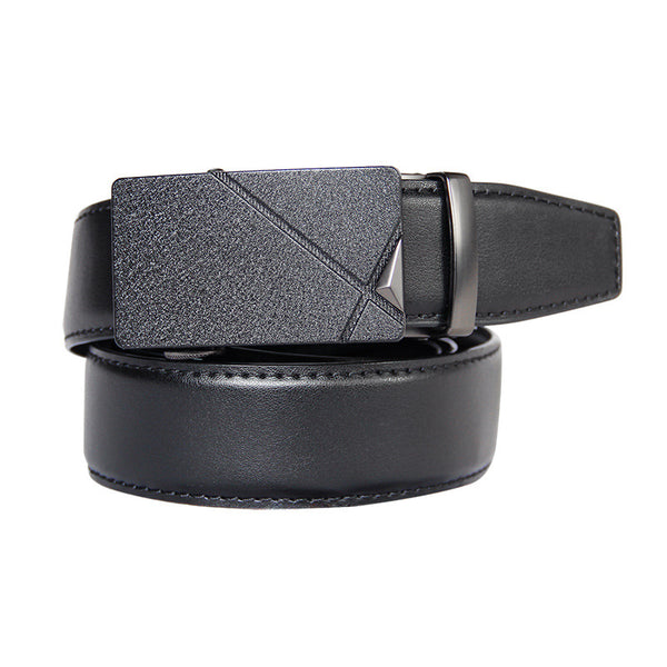 Alloy Buckle Cowhide Multi-Length Belt