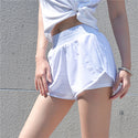 Polyester Mesh Layered Spandex Shorts