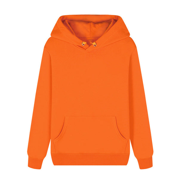 Unisex Plain Solid Colored Cotton Hoodie