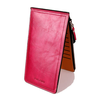 Women Slim Zippered Wallet