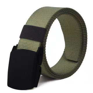 Buy green Men Canvas Automatic Buckle Outdoor Belt