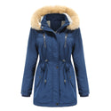 Women Detachable Hooded Winter Jackets