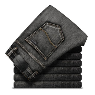 Buy gray Men Straight Slim Stretchable Jeans