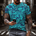 Men Digital Printing  3d T-Shirt