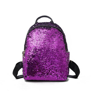 Buy purple Sequined Simple  Backpack