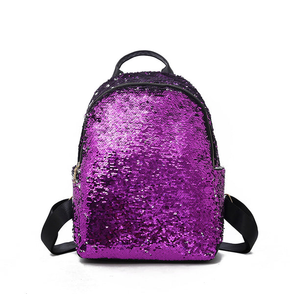 Sequined Simple  Backpack