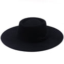 Concave Solid-Coloured Felt Hat