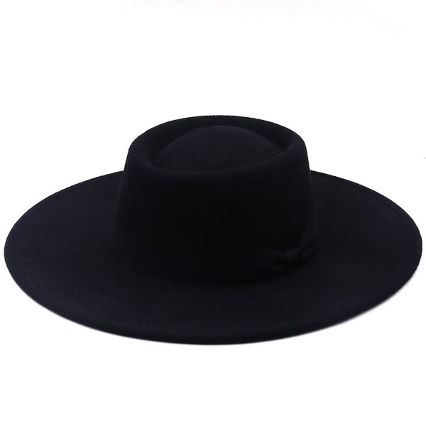 Concave Solid-Coloured Felt Hat