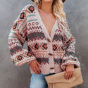 Cotton V-Neck Cardigan Sweater