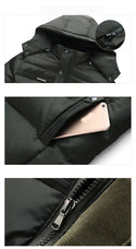 Men Hooded Slim Fit Padded Down Jacket