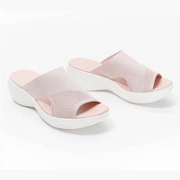 Casual Fly Woven Lightweight Platform Sandals