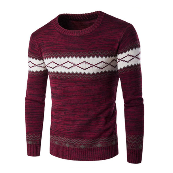 Men Ethnic Style Warm Knit Sweater