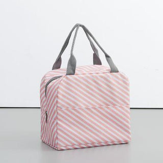 Buy pink-white Waterproof Lunch Bags